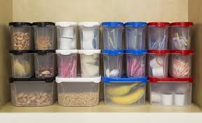 Amazon Com Bino 10 Piece Airtight Stackable Kitchen Storage Container Pantry Set Black Ki Food Storage Container Set Food Storage Kitchen Storage Containers