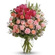 Store Posey Funeral Directors North Augusta Sc Beautiful Flower Arrangements Tulips Arrangement Pink Tulips Arrangement