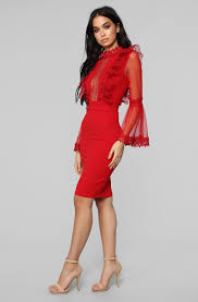 The Classy Type Midi Dress Red Red Midi Dress Red Dress Fashion Classy