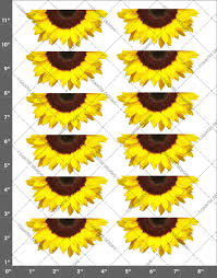 Half 3 5 Wide Sunflowers Waterslide Sheet How To Make Sunflower Tumbler Cups Diy How To Make Glitter