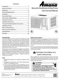 Product title amana ptc123g35cxxx 12,000 btu packaged terminal air conditioner with 3.5 kw ele average rating: Amana Room Air Conditioner User Manual Pdf Download Manualslib