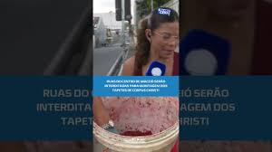 Tapetes de Corpus Christi alteram trânsito no Centro de Maceió; confira #BalançoGeralAL