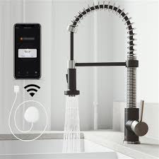 Get free shipping on qualified black bar faucets or buy online pick up in store today in the kitchen department. Vigo Edison Pull Down Kitchen Faucet Matte Black Stainless Steel Lowe S Canada