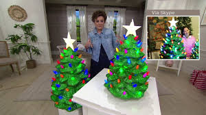 Outdoor plastic blow mold christmas decorations for the dept. Mr Christmas Oversized Indoor Outdoor Blow Mold Nostalgic Tree On Qvc Youtube