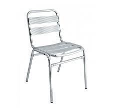 The modular one armed chair can come together to create a contemporary outdoor sectional sofa. Brewhouse Industrial Metal Outdoor Restaurant Armless Dining Chair With Stackable Aluminum Frame 9 Lbs Furniture Leisure