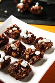 Rocky Road Rice Krispie Treats Recipe Cereal Treats Crispy Treats Krispie Treats