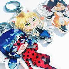 This Set Of Miraculous Keychain Charms Features Art Of Popular Characters From Mira Miraculous Ladybug And Cat Noir Miraculous Ladybug Movie Miraculous Ladybug