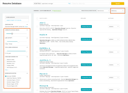 searchable resume database