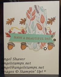 Unfortunately, i didn't have any leaf rubber stamps and i couldn't find any tiny enough at the craft store. Fall Cards For Paper Craft Crew Creative Therapy With Angel Stamps