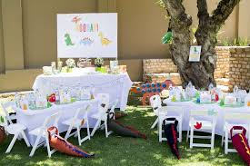 Loving The Dino Tails Decorating The Chairs At This Dinosaur Birthday Partyl See More Party Ideas And Dinosaur Birthday Party Dinosaur Birthday Dinosaur Party