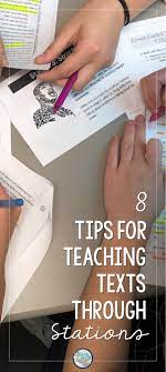 Blog Post 8 Tips To Teach A Text Through Stations In A Secondary English Classroom Secondary English Classroom Teaching High School Teaching