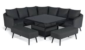 Shop for bench corner dining table online at target. Ambition Square Corner Dining Set With Rising Table Charcoal Elements