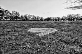 Purchase for that #1 mlb baseball fan! Baseball Home Plate Black And White Photograph By Paul Ward
