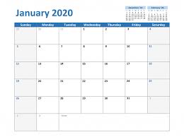 Free Monthly January 2020 Calendar Word Excel Landscape Notes Pdf Xls Page Portrait Vertical January Calendar Calendar Printables February Calendar