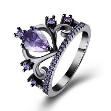 Black And Purple Promise Rings Pin On Promise Rings