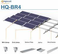 New Design Aluminum Flat Roof Ballasted Solar Mounting ...