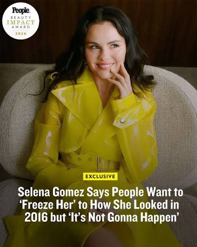 Selena Gomez isn't trying to recreate her 2016 beauty era. ⁠ ⁠ In a new  interview with People, the singer-actress reflected on fans constantly  revisiting her iconic smoky-eye looks from a decade