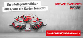 Powerworks Akku Gartengerate Power Ohne Benzin Bauhaus