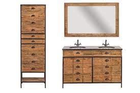 Découvrez les meubles vasques de salle de bain en vente chez meuble house, spécialiste du meuble. Ensemble De Salle De Bain Industriel Double Vasque L135 Hawai Hellin