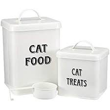 Pet Supplies Pet Food And Treats Containers Set With Scoop For Cats Or Dogs Beige Powder Coa Pet Food Container Pet Food Storage Pet Food Storage Container