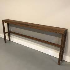 Console Table Sofa Table Hardwood Console Table Long Etsy Table Behind Couch Long Sofa Table Behind Sofa Table This particular table fits perfectly in the gap between the wall and the sofa.
