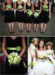 Love The Flower Girls So Sweet Black Bridesmaid Dresses Green Bridesmaid Dresses Wedding Bridesmaid Dresses
