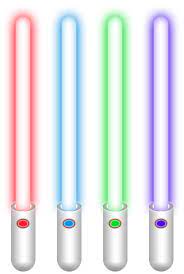 Powerful Blade White Border Model 01 Group 1 All Light Sabers Used In Star Wars Film Series Colors Red Blue Gree Star Wars Film Lightsaber Star Wars
