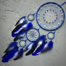 Black And White Dream Catcher Wall Art Dream Catcher Wall Hanging White Blue Dreamcatcher Traumfanger Etsy Dream Catcher Decor Black Dream Catcher Dream Catcher Boho