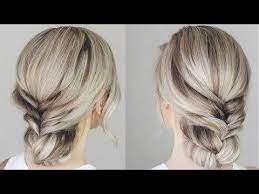 How To Simple Updo Braided Updo Youtube Braided Hairstyles Updo Short Hair Updo Long Hair Styles