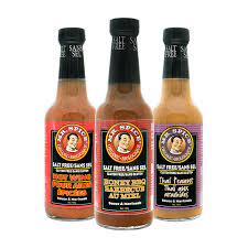 Amazon Com Mr Spice Organic Salt Free Sauce Honey Bbq Hot Wing And Vegan Thai Peanut Sodium And Gluten Free Low Calorie Marinades Crowd Pleaser 3 Pack Grocery Gourmet Food