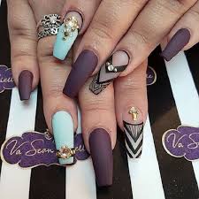 Full cover coffin false nail matte tips fake nails manicure uv gel x 100pcs. 50 Coffin Nail Art Designs Nenuno Creative