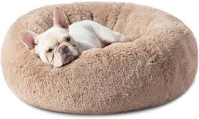 Soothing bed is committed to keeping all of our customers informed during this unprecedented global health crisis. Amazon Com Bedsure Calming Dog Bed For Medium Dogs Donut Washable Medium Pet Bed 30 Inches Anti Anxiety Round Fluffy Plush Faux Fur Cat Bed Fits Up To 45 Lbs Pets