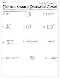 Looking for an easy to prep, engaging way for students to practice exponent rules? Properties Of Exponents Activity Exponent Rules Worksheet Laws Of Exponents