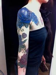 Black And Blue Roses Tattoo 50 Meaningful Rose Tattoo Designs Showcase Of Art Design Blue Rose Tattoos Rose Tattoos Rose Tattoo Design