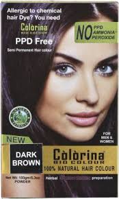 Certified organic ingredients like argan oil, chamomile, and coconut oil make this natural hair dye stand out among the rest. Colorina Bio Hair Color 150gm Dark Brown Pure Natural Hair Color Allergy Free Herbal Hair Color Dark Brown Price In India Buy Colorina Bio Hair Color 150gm Dark Brown