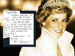 Subastarán cartas de la Princesa Diana que le sirvieron de “catarsis” por  su divorcio