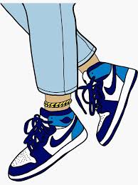 Air jordan 1 centre court. Air Jordan Shoes Sticker By Miapressley1 Redbubble Sneaker Art Small Canvas Art Sneakers Drawing