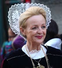 Donna Bretone in Vestito Tradizionale Immagine Stock Editoriale