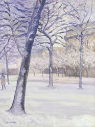 Ne doit pas être confondu avec boule de neige. Parc Sous La Neige Paris C 1888 Giclee Print Gustave Caillebotte Art Com
