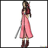 How To Draw Final Fantasy Video Game Characters : Drawing Tutorials &  Cartoons & How To Draw Final Fantasy Illustrations Lessons