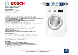 The dishwasher dispenses a few milliliters of this stuff into the final rinse, and it helps dishes, especially. Bosch Free Standing Washing Machine Bosch Manualzz