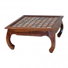 It's high quality woodwork and fine finish. Ethnic Ceramic Low Rise Table From India 90x46x90 Etnicart