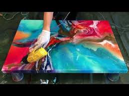 Resin Painting Demo Of Hummingbird Youtube Resin Painting Painting Abstract Painting Acrylic