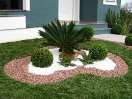 White Rock And Grey For Front Rh Yard Amenagement Jardin Deco Jardin Deco Exterieur Jardin