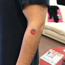 Sweet Tomato Tomatotattoo Tattoo Minimalisttattoo Minimaltattoo Tattooinked Tattoocartoon Tattooinstagram Tattooistanbul Tattoos Dovme Bagdatcaddesi Sweett