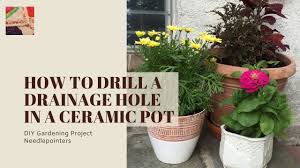 I just love the look and feel. How To Drill Drainage Hole In Ceramic Pot Youtube