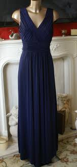 John Lewis Dress Midnight Blue Grecian Maxi Long Evening Gown Pre Ow Pretty Bridesmaid Dresses Midnight Blue Bridesmaid Dresses Bridesmaid Dresses Long Blue