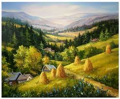 Pe lângă meniurile tradiţionale, pentru cei cu gusturi sofisticate, bucătarii pregătesc preparate vânătoreşti sau exotice. Vara In Munti Landscape Paintings Oil Painting Landscape Landscape