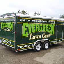 Evergreen lawn care program can begin at any time of the year, regarding that there must be two months between summer and spring treatment at least. Evergreen Lawn Care Pro Image Design Traverse City Sign Design Custom Signs Graphic Design Banners Vehicle Wrap Logo Design Illuminated Signs Northern Michigan