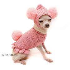 Pink Dog Clothes Cute Bunny Pet Costume With Pom Pom Dog Hat Etsy Pom Dog Dog Sweaters Pet Costumes